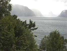 The Sognefjord as seen from Frivika, 29.4 miles from Førde